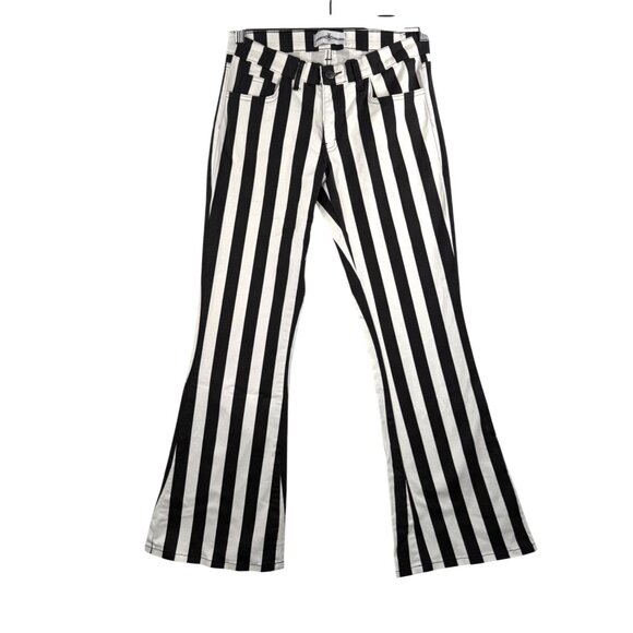 Madcap England Holy Roller‎ Striped striped Jeans flare retro Y2K sz 30 - Picture 1 of 10